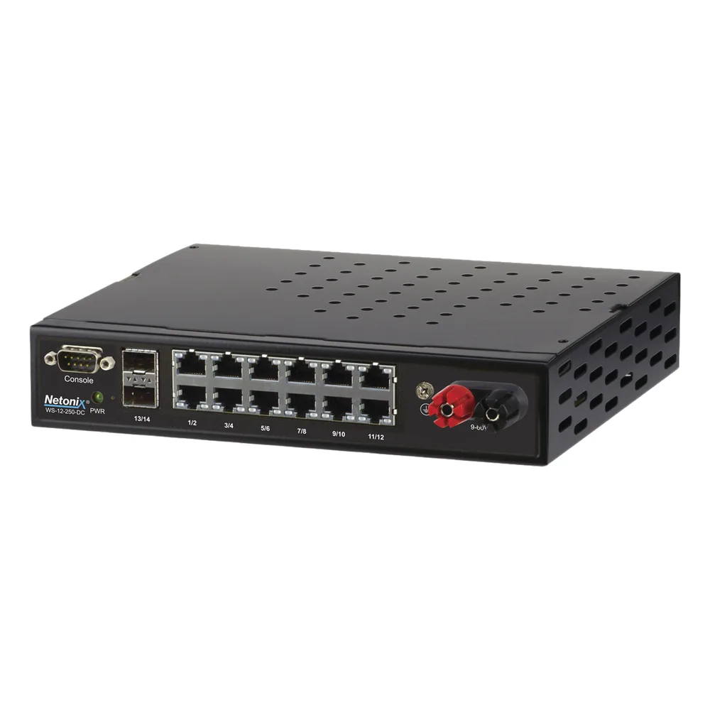 Switch WISP PoE Administrable de 14 puertos (12 PoE Gigabit + 2 SFP) entrada de 9-72 Vcc