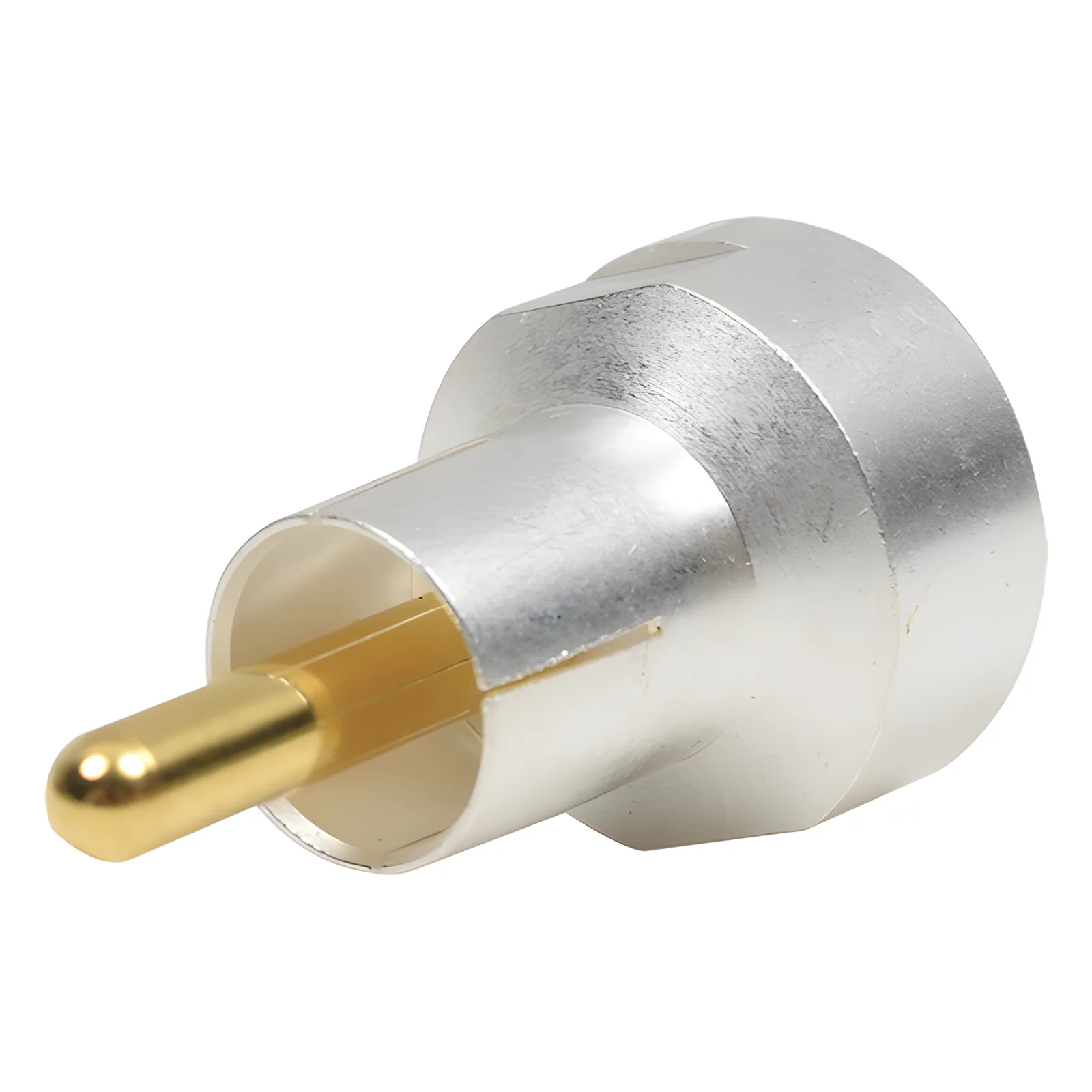 Adaptador UNIDAPT Hembra a RCA Macho. Plata / Oro / Teflón.