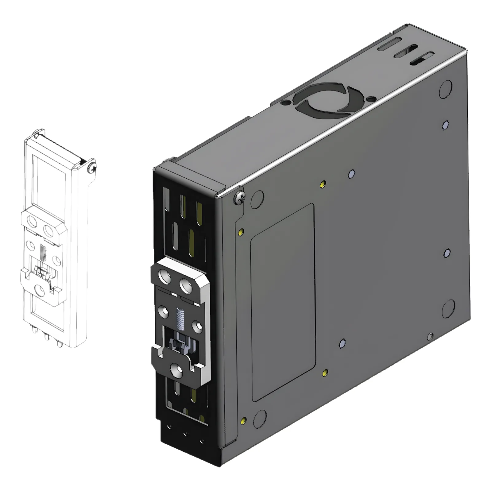 Montaje para riel de Rack, switch Netonix.