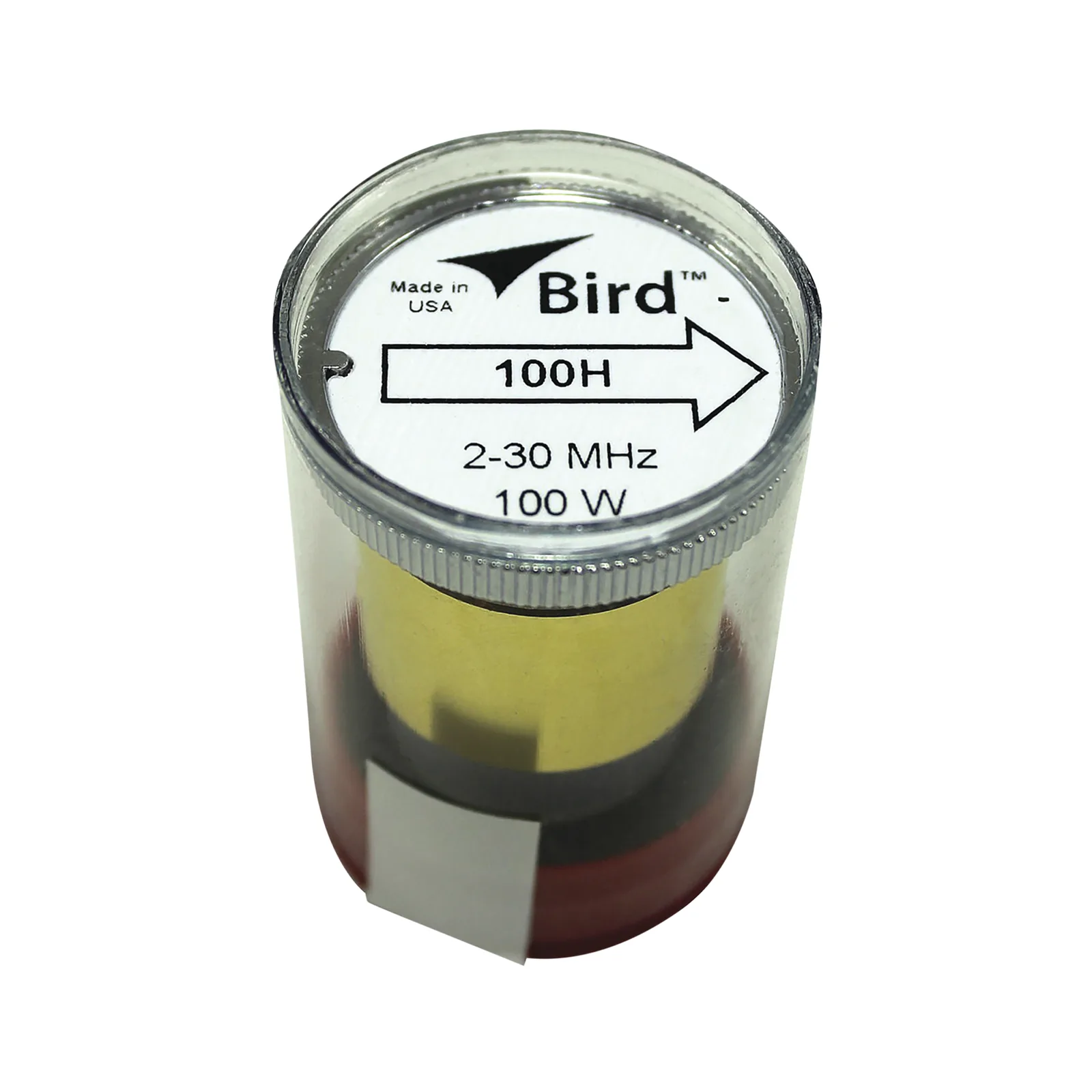 Elemento en Línea 7/8" de 100 Watt para Wattmetro BIRD 43 en el Rango de Frecuencia de 2-30 MHz.
