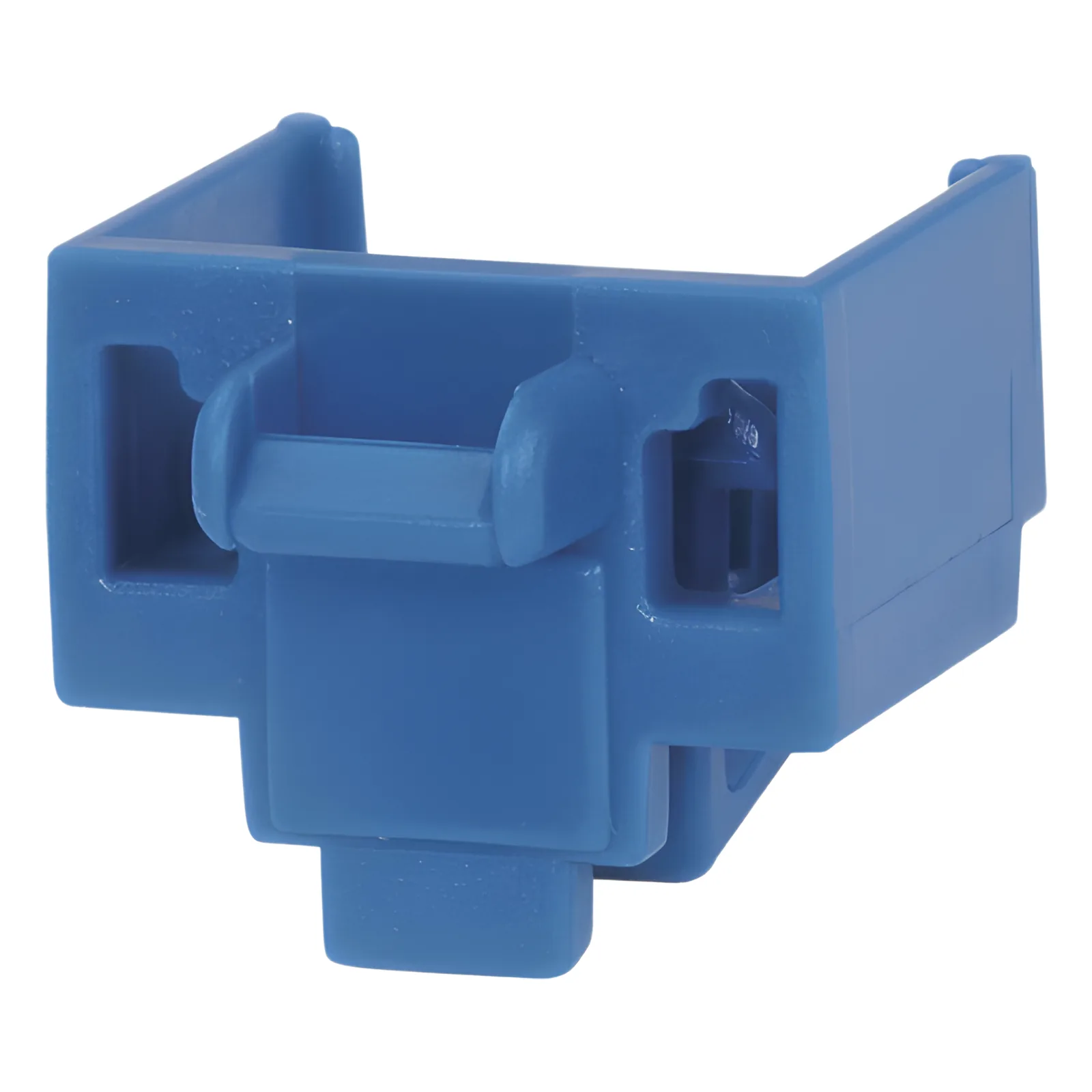 Kit de 10 Dispositivos para Bloquear Puertos Jack RJ45, Color Azul, Incluye Llave de Extracción