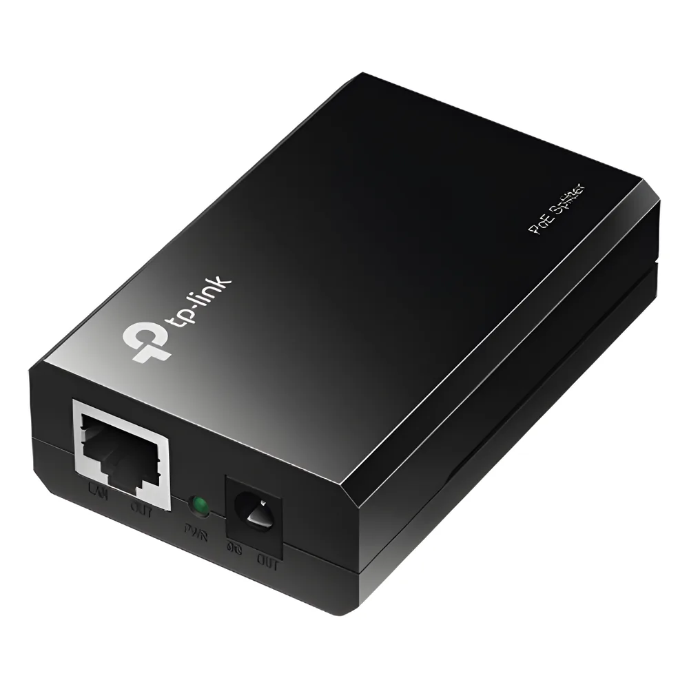 Splitter PoE (15W) / Potencia de Salida Seleccionable (5 , 9 o 12 Vcc) / 2 puerto 10/100/1000 Mbps / Plug and Play