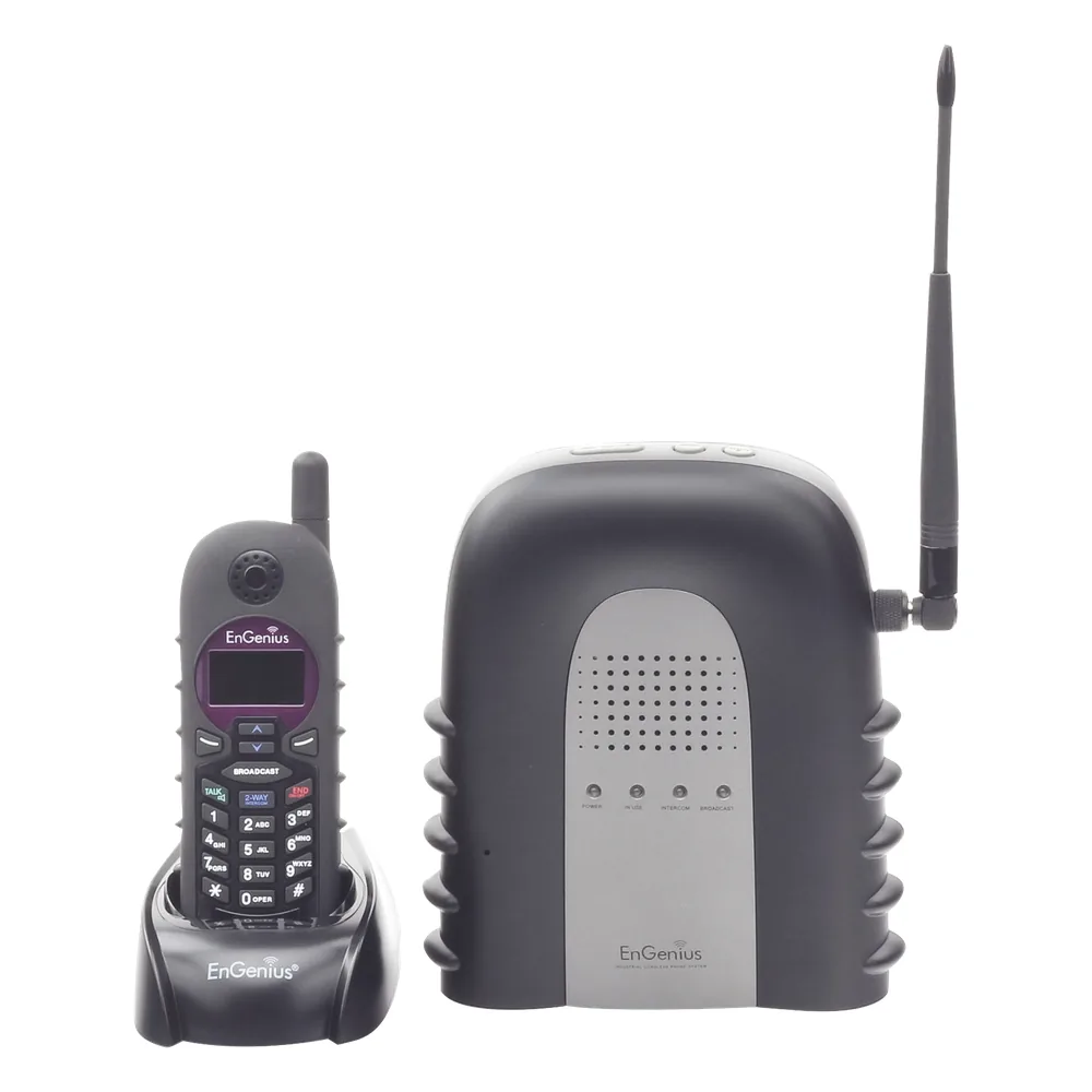 Sistema Telefónico IP de Largo Alcance / Hasta 23000 m² en Almacenes / Hasta 12 km² en Granjas o Ranchos / 12 Pisos de Penetración / Función de Radio de 2 Vías/ Hasta 10 cuentas SIP