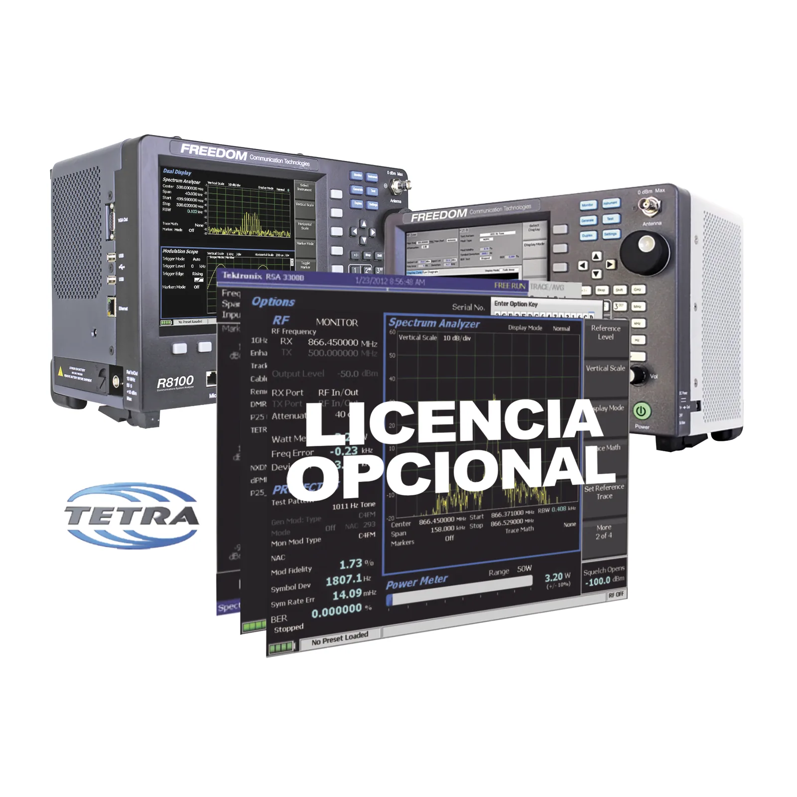 Opción de Software para prueba de Subscriptor TETRA DMO en R8000 / R8100.