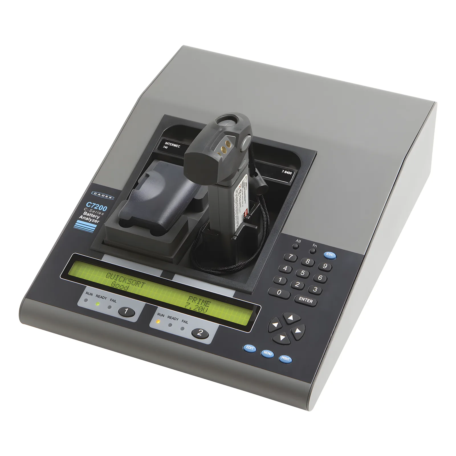 CADEX 7200-C Analizador de Baterías de 2 Cavidades (40W). No Incluye Adaptadores.