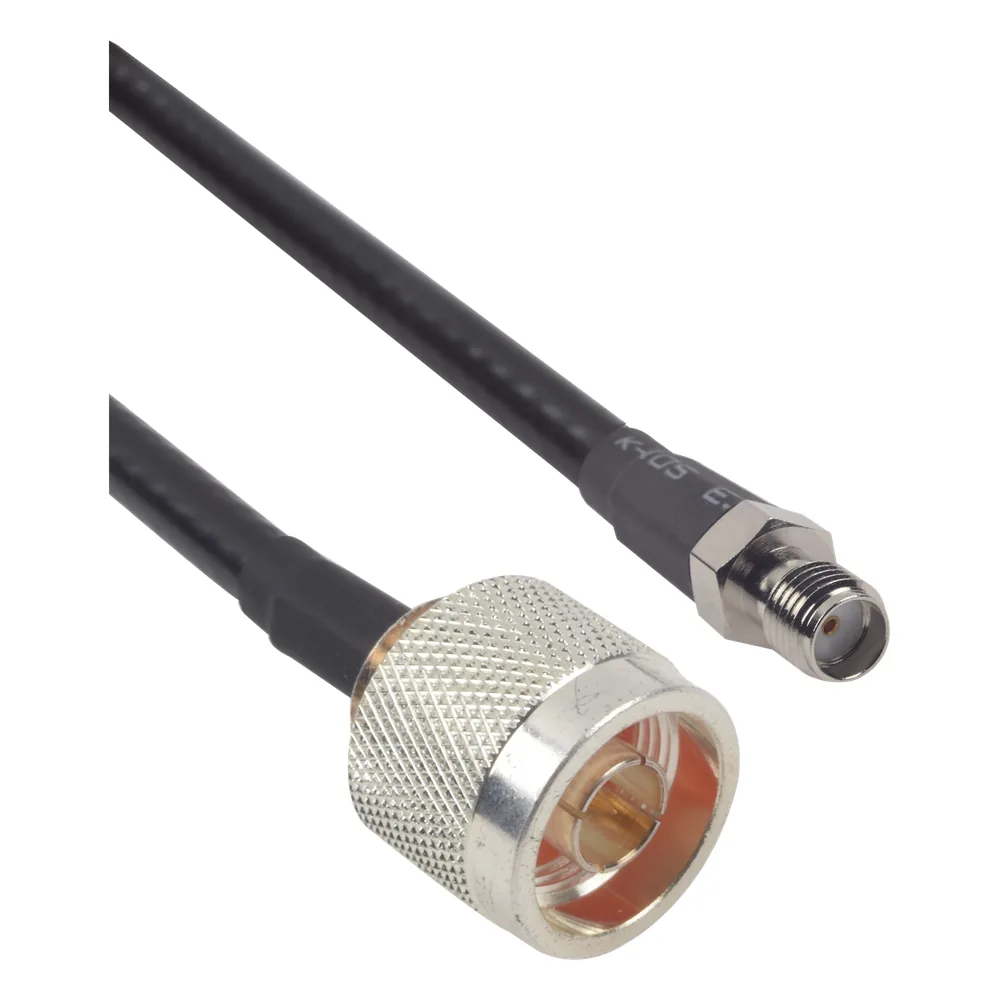 Cable LMR-240 de 60 cm (23.62 pulgadas) con Conectores N Macho y SMA Hembra.