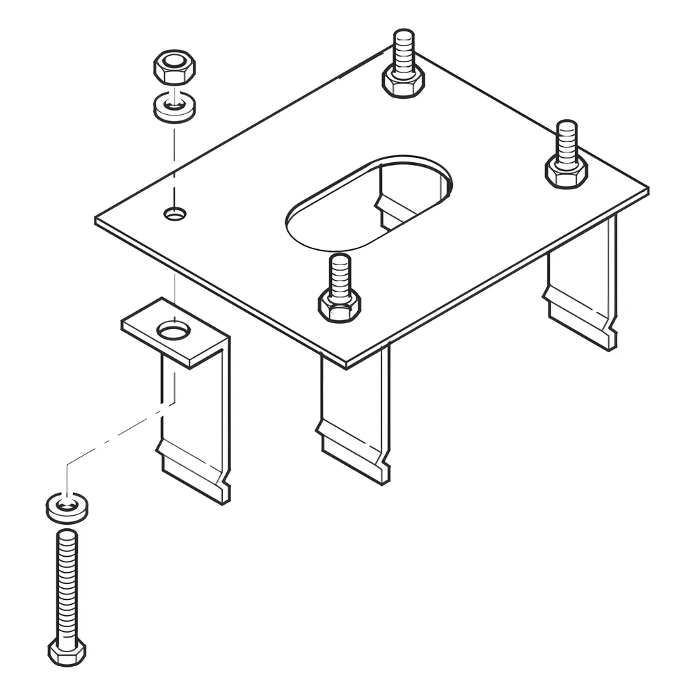 Anclaje para barreras CAME GARD4 y G3750