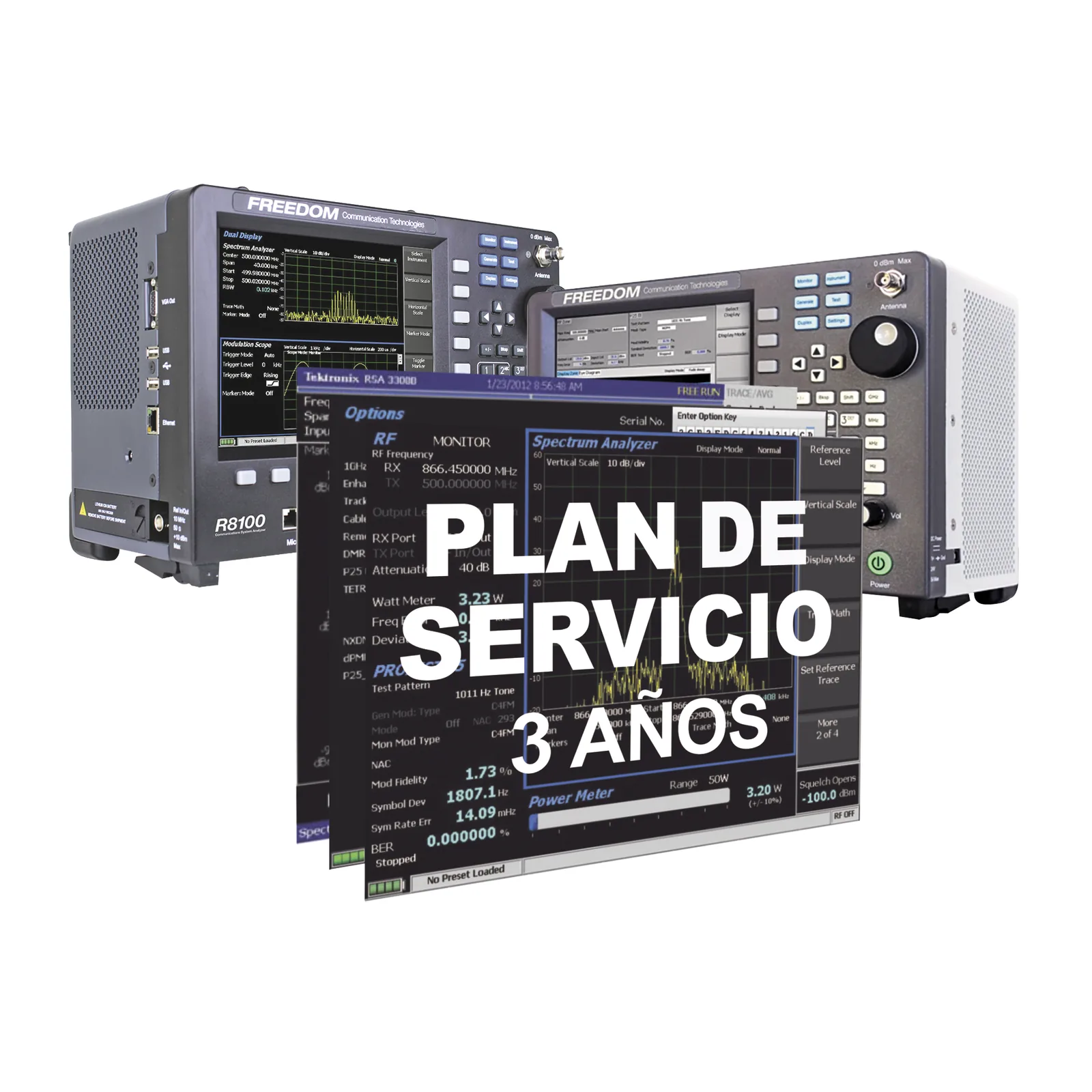 Opción Plan de Servicio para 3 Años en Analizadores R8000 /R8100.