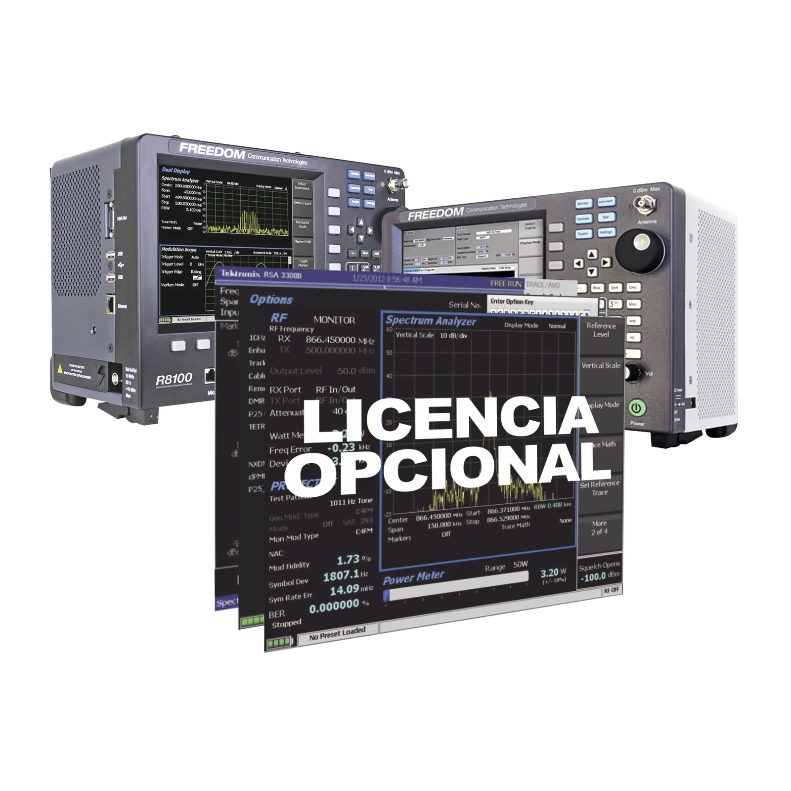 Opción de Software para Banda Lateral Sencilla en Analizadores R8000 / R8100.
