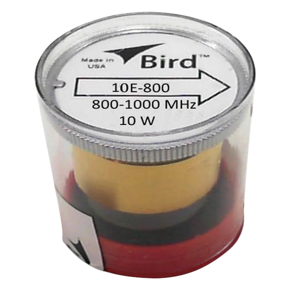 Elemento de 10 Watt en Línea 7/8" para Wattmetro BIRD 43 en Rango de Frecuencia de 800 a 1000 MHz.