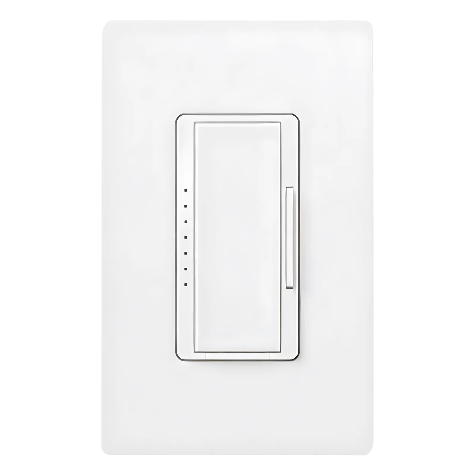 Atenuador de pared Maestro de 600 W incandescente/halógeno y 600 VA MLV con cable neutro, unipolar o multilocalización, para sistema RadioRA 2, color blanco