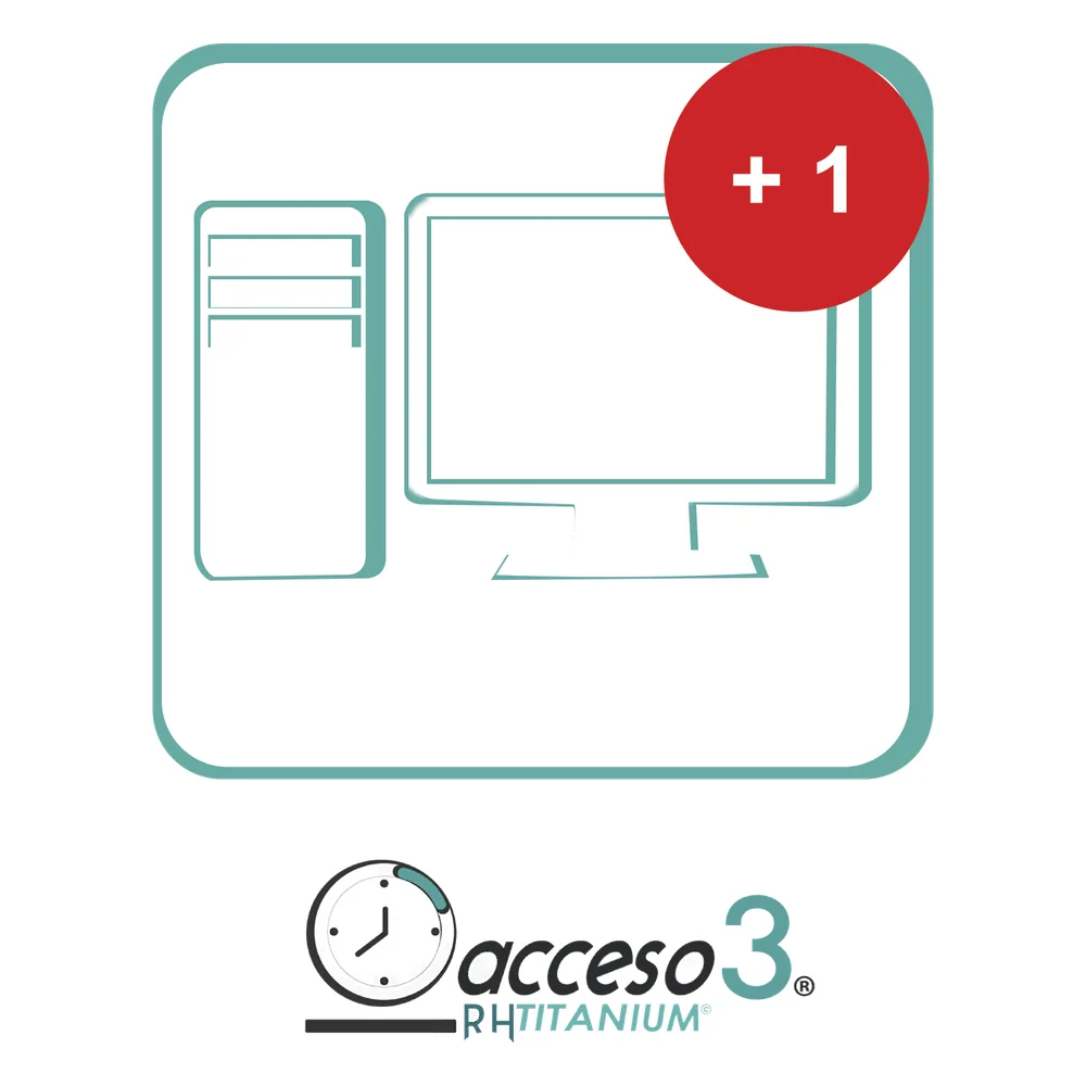 [BAJO PEDIDO] Expansión (Activacion adicional) para Software de Tiempo & Asistencia compatible con SISTEMAS DE NOMINA / Acceso3 - TITANIUM