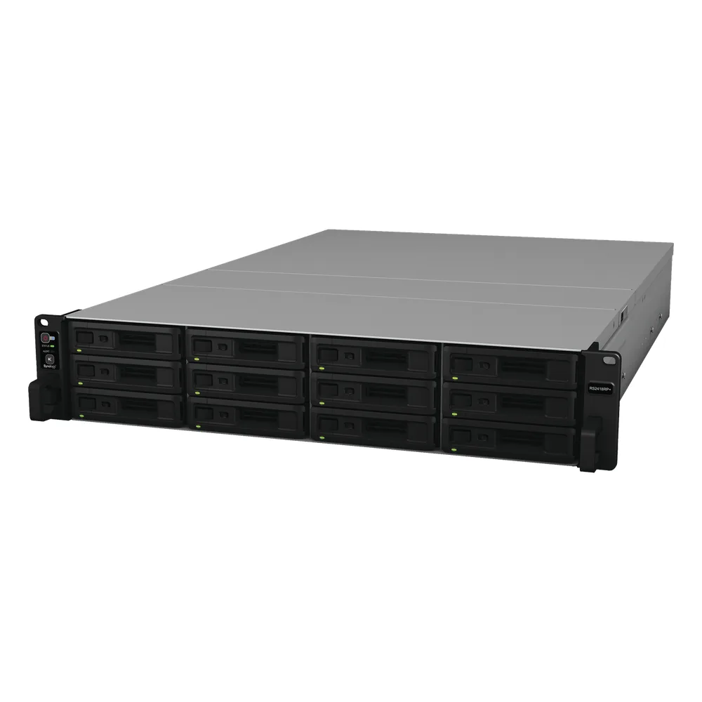 Servidor NAS para rack de 12 bahías / Expandible a 24 bahías / Hasta 288 TB / Doble fuente de poder