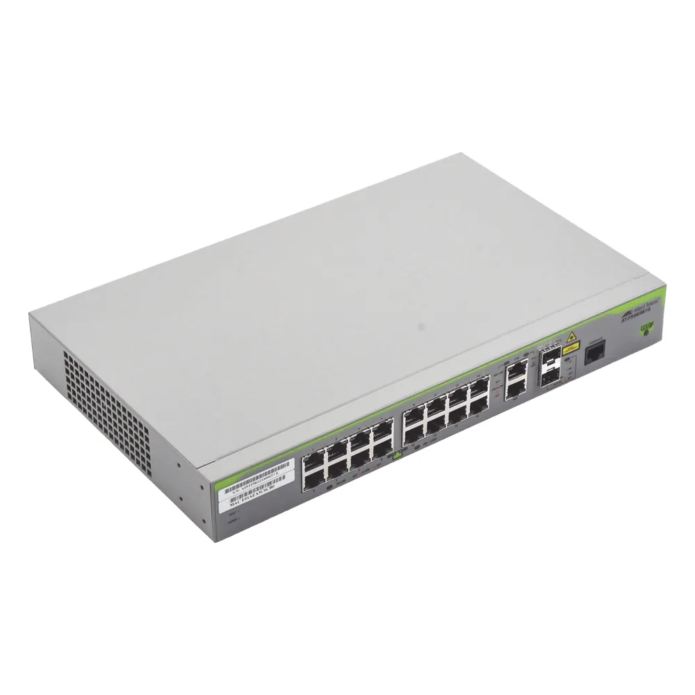 Switch Administrable CentreCOM FS980M, Capa 3 de 16 Puertos 10/100 Mbps + 2 puertos RJ45 Gigabit/SFP Combo