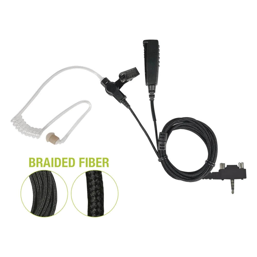 Micrófono De Solapa de 2 Cables De Fibra Trenzada Serie SPM2300BF Para VERTEX VX-160/180/210/230/231/350/351/354/400/410/417/420/424/427