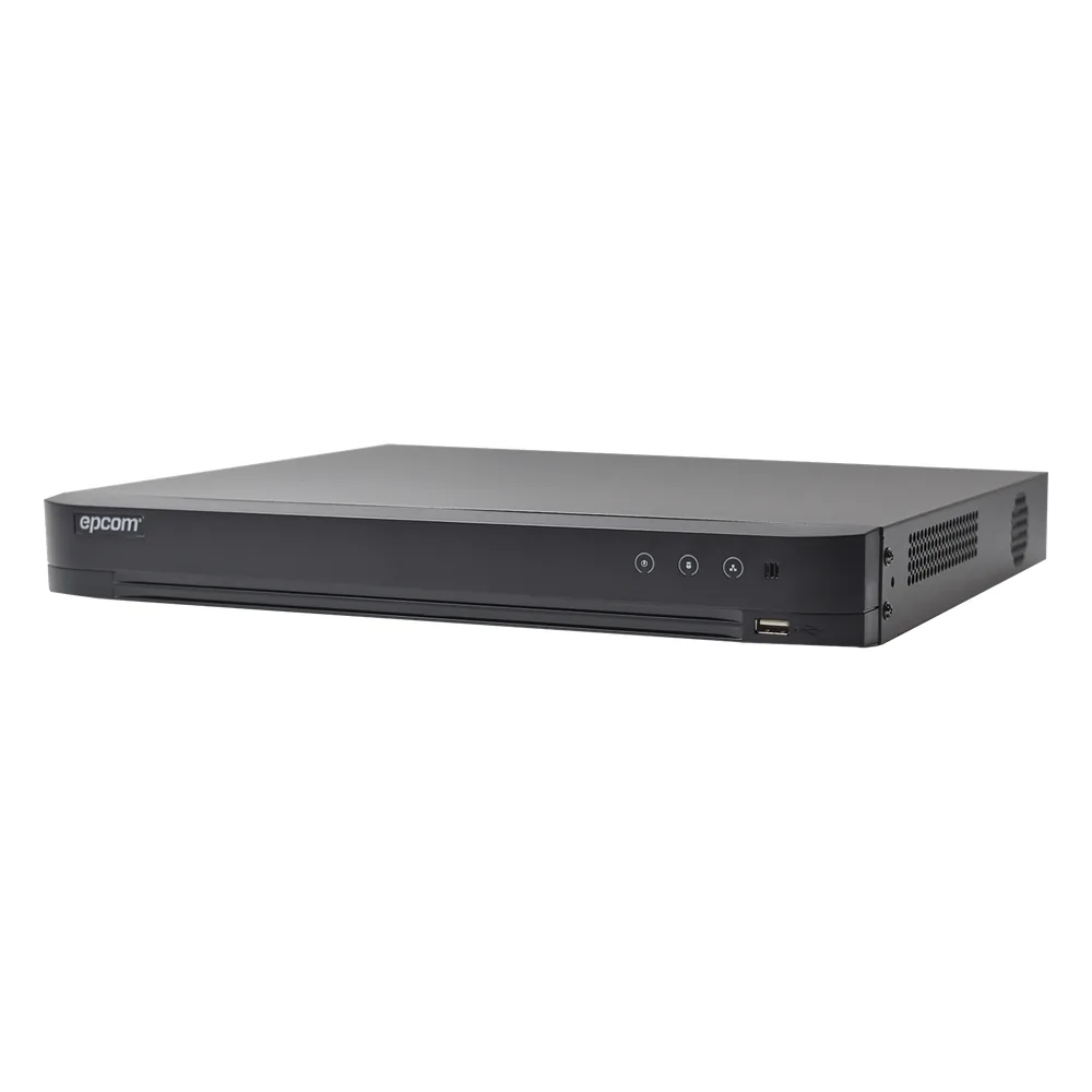 DVR 4 Megapixel Lite / 8 Canales TURBOHD + 4 Canales IP / 1 Bahía de Disco Duro / 8 Canales de Audio / Vídeoanálisis