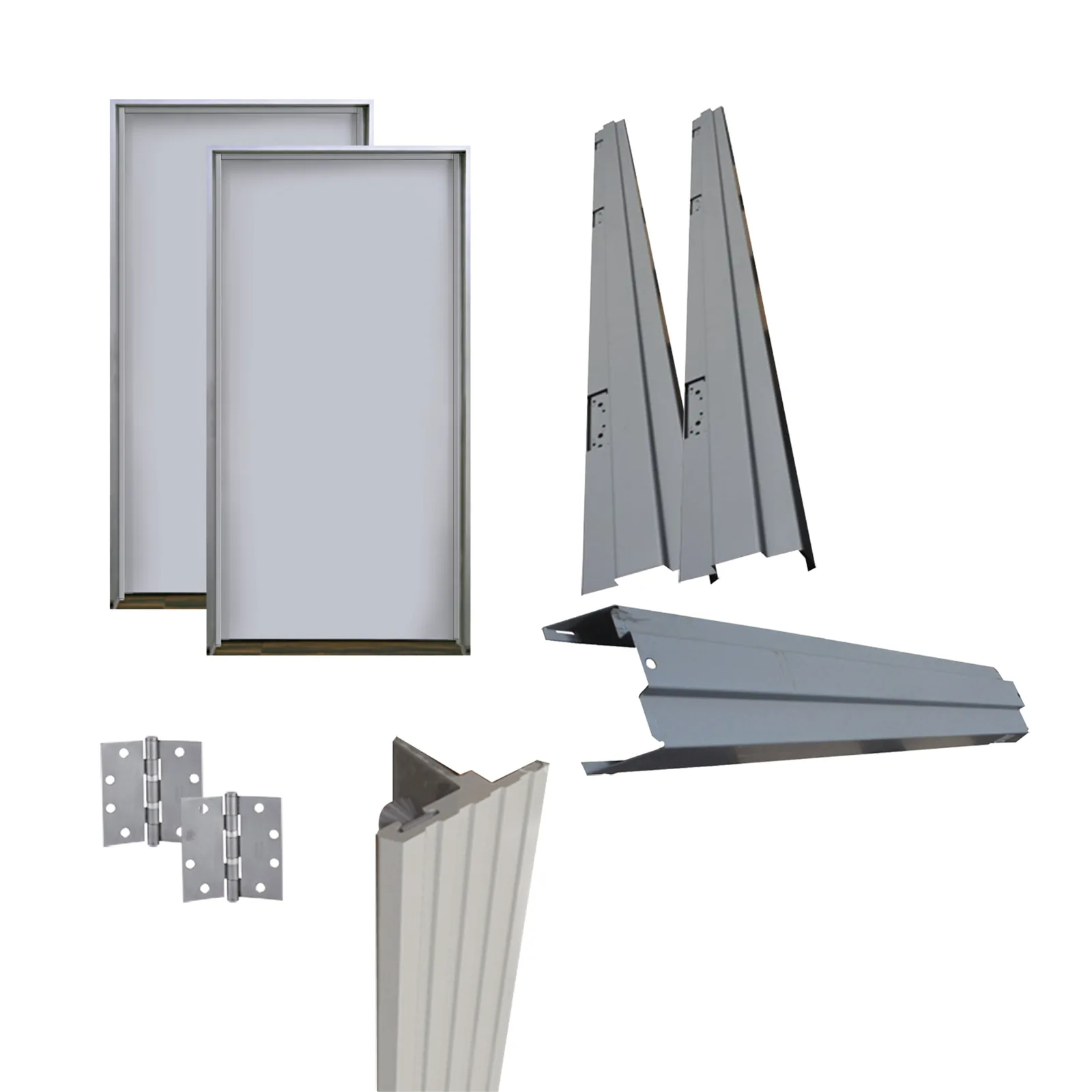 Kit Puerta doble metálica galvanizada 8 ft x 8 ft / Resistente al fuego por 180 min / UL