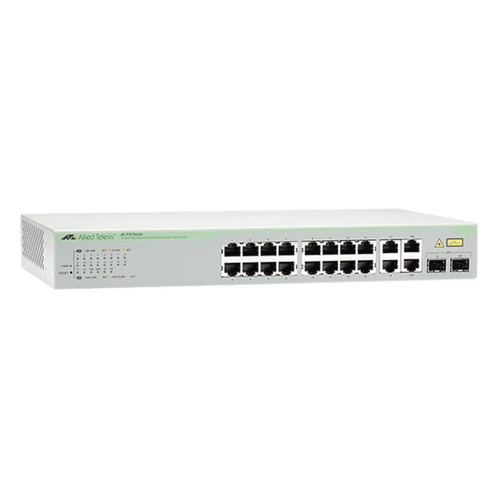 Switch WebSmart de 16 puertos 10/100 Mbps + 2 puertos 10/100/1000 Mbps + 2 SFP Gigabit Combo