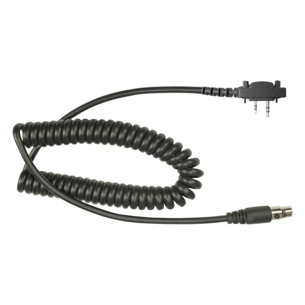 Cable resistente al fuego (UL-914), para auricular HDS-EMB con atenuación de ruido para radios Icom IC-2000/3003/3013/3021/3103/4003/4013/4021/4031/4103/4210/4230, IC-F14, IC-F1000/2000/S/T
