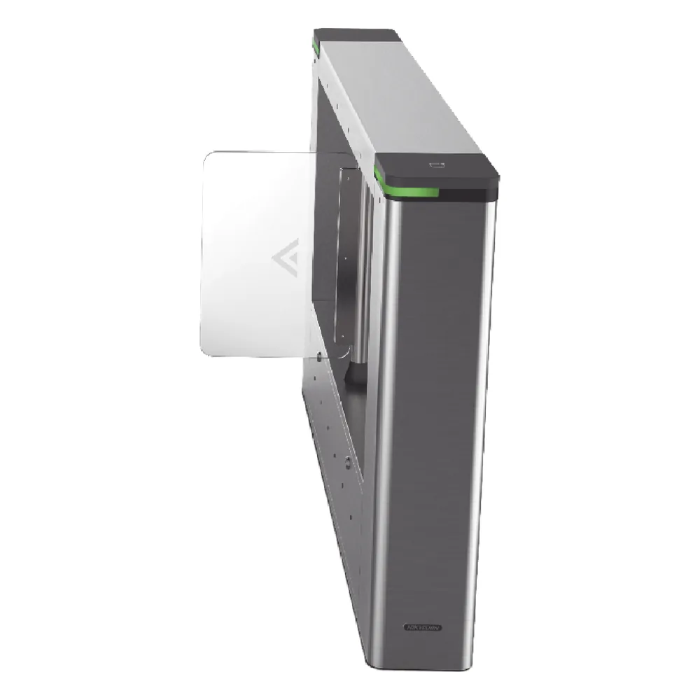 Torniquete Lado Derecho para ampliar carriles /Con 12 pares de detectores IR para validación de permisos/ Soporta Terminal de reconocimiento facial/ audio personalizable.