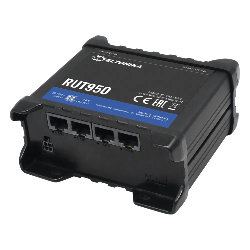 Router LTE dual SIM, 4 puertos Ethernet, conectorizado, Bandas B1, B2, B3, B4, B5, B7, B8, B28