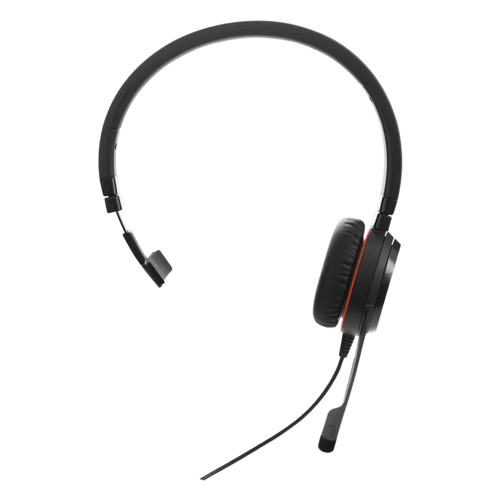 Jabra Evolve 30 Mono con conexión USB / 3.5mm, micrófono con cancelación de ruido y controlador en el cable con botones e indicadores LED (5393-829-309)