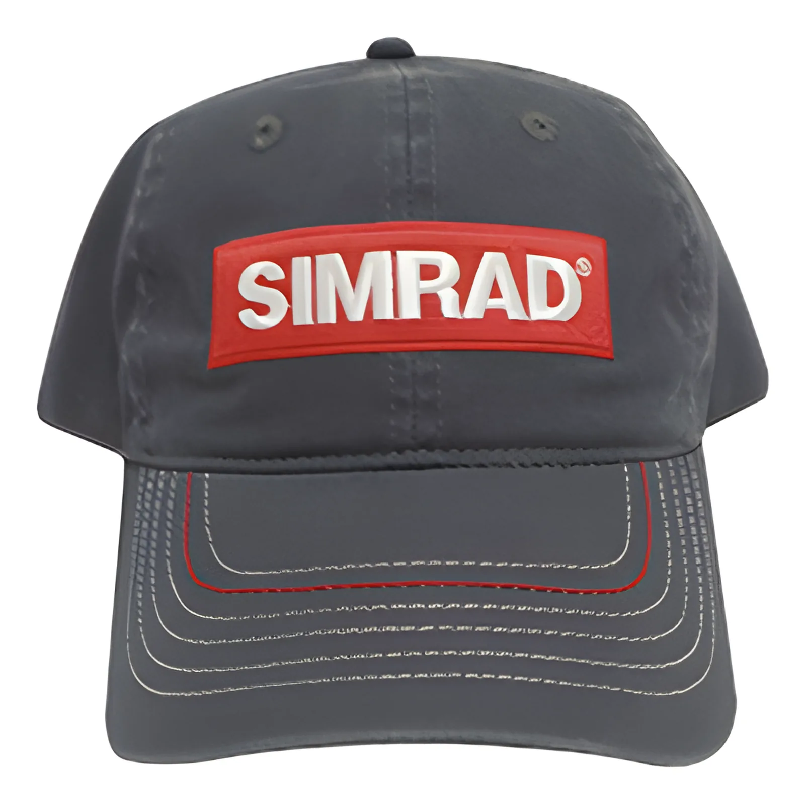 Gorra color gris con logo simrad