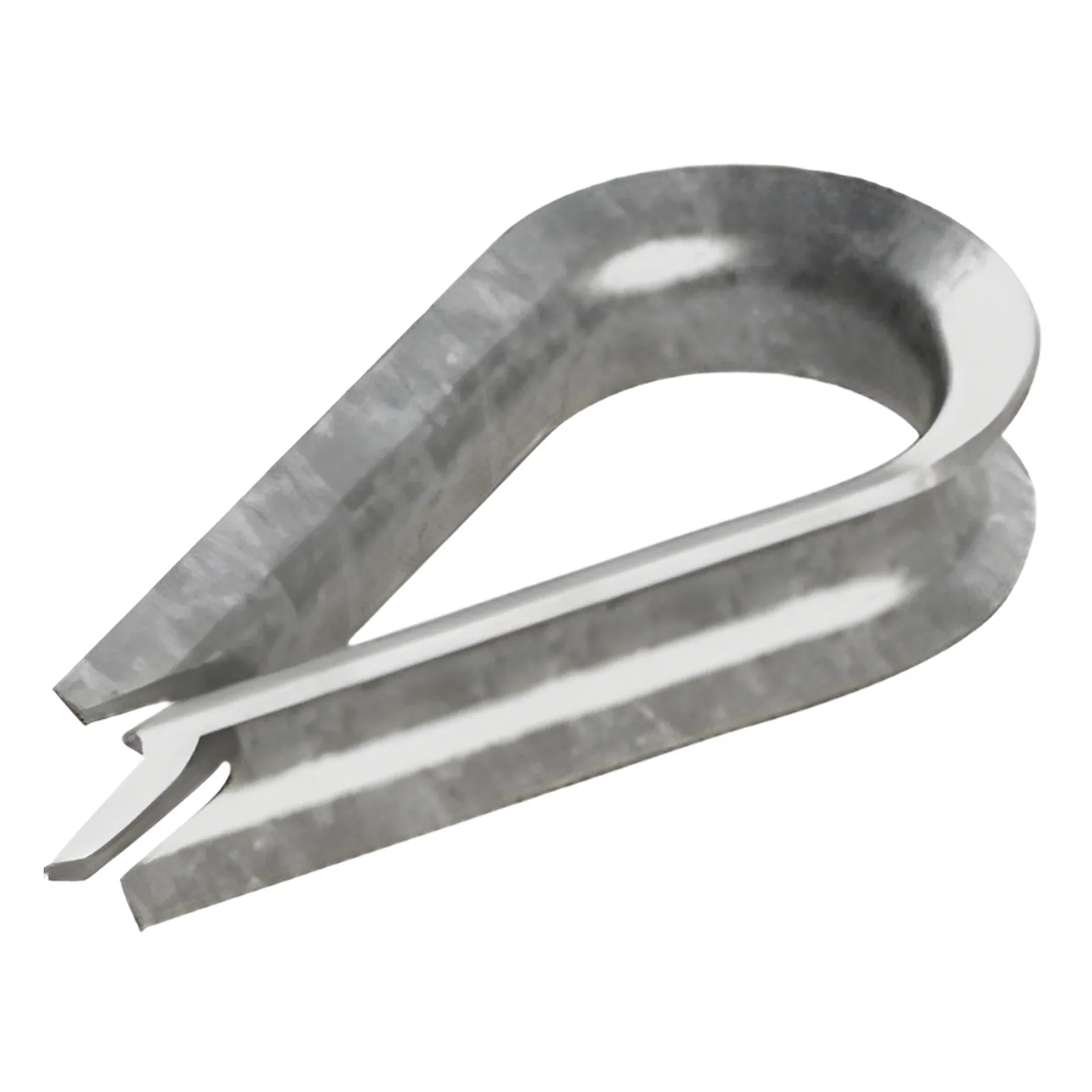 Guardacabos/cuello 1/4" acero con electro galvanizado.