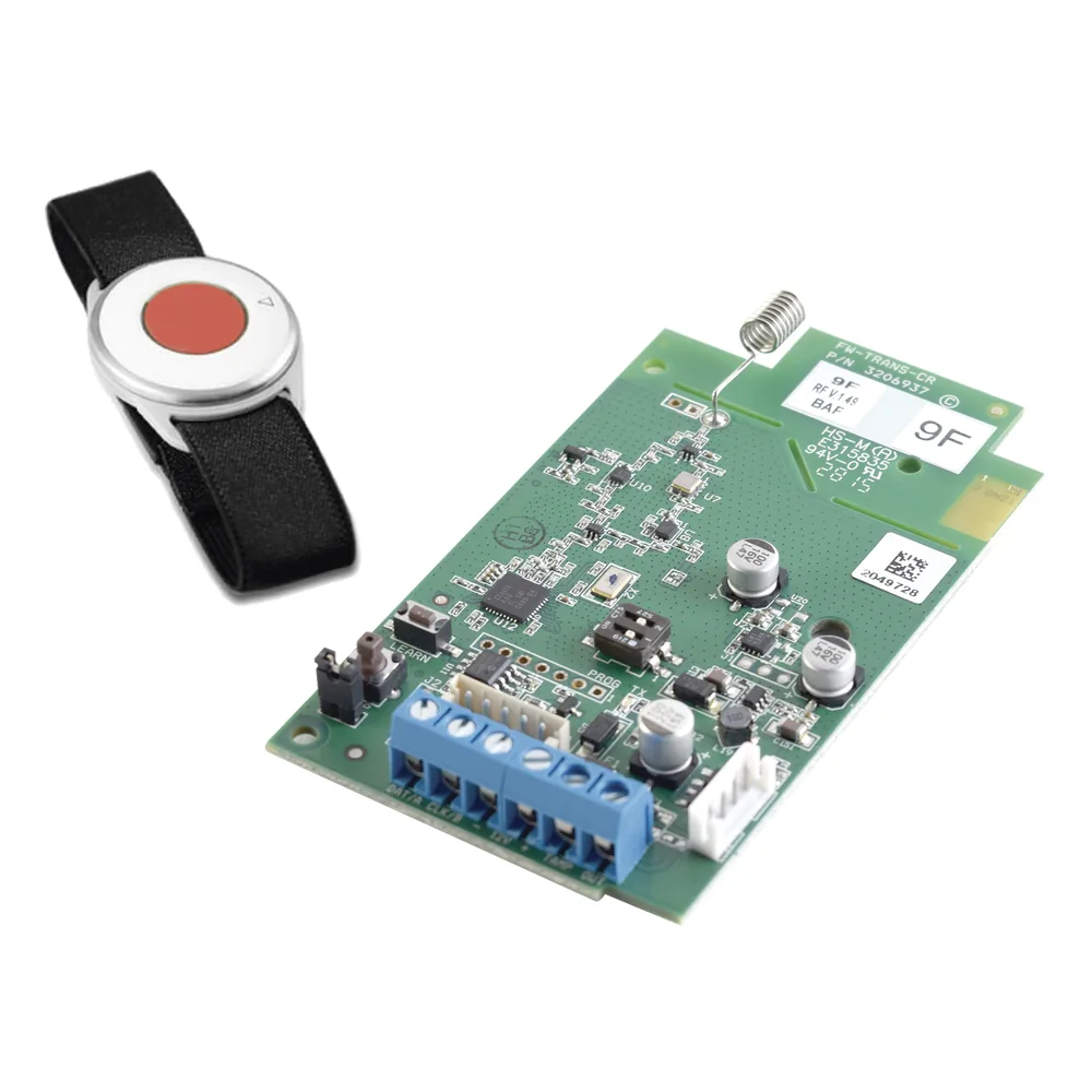 Kit de Transceptor Inalámbrico 916MHz. 2 Vías y Botón de Pánico compatible con panel Crow