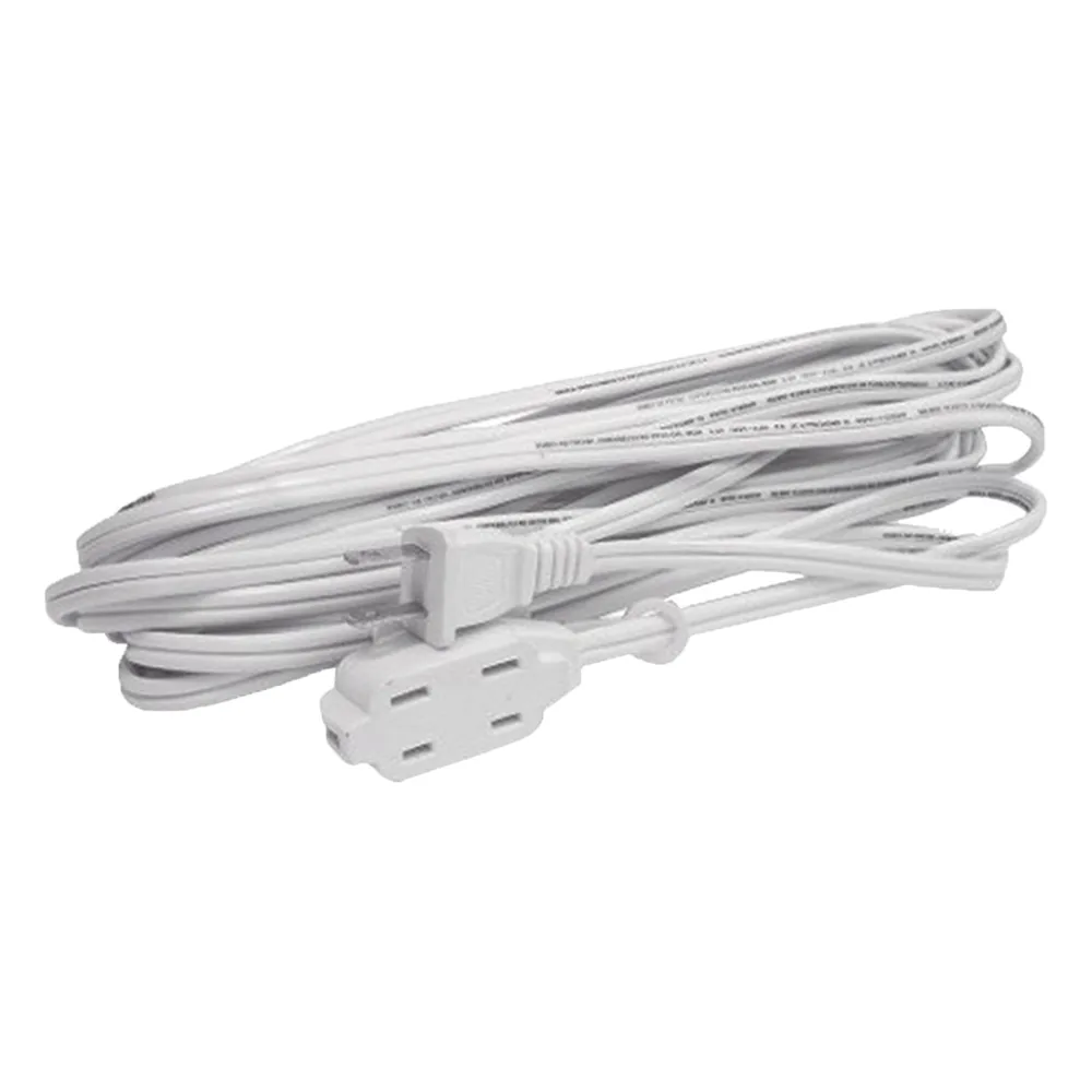 Extensión Eléctrica Doméstica de 2 metros / 127 V CA 8 A Máximo / Color Blanco.
