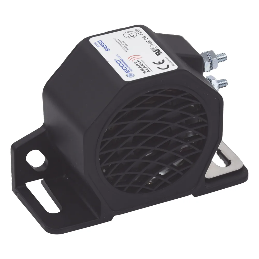 Alarma de reversa inteligente 12-24 Vcc, 82- 102 dBA