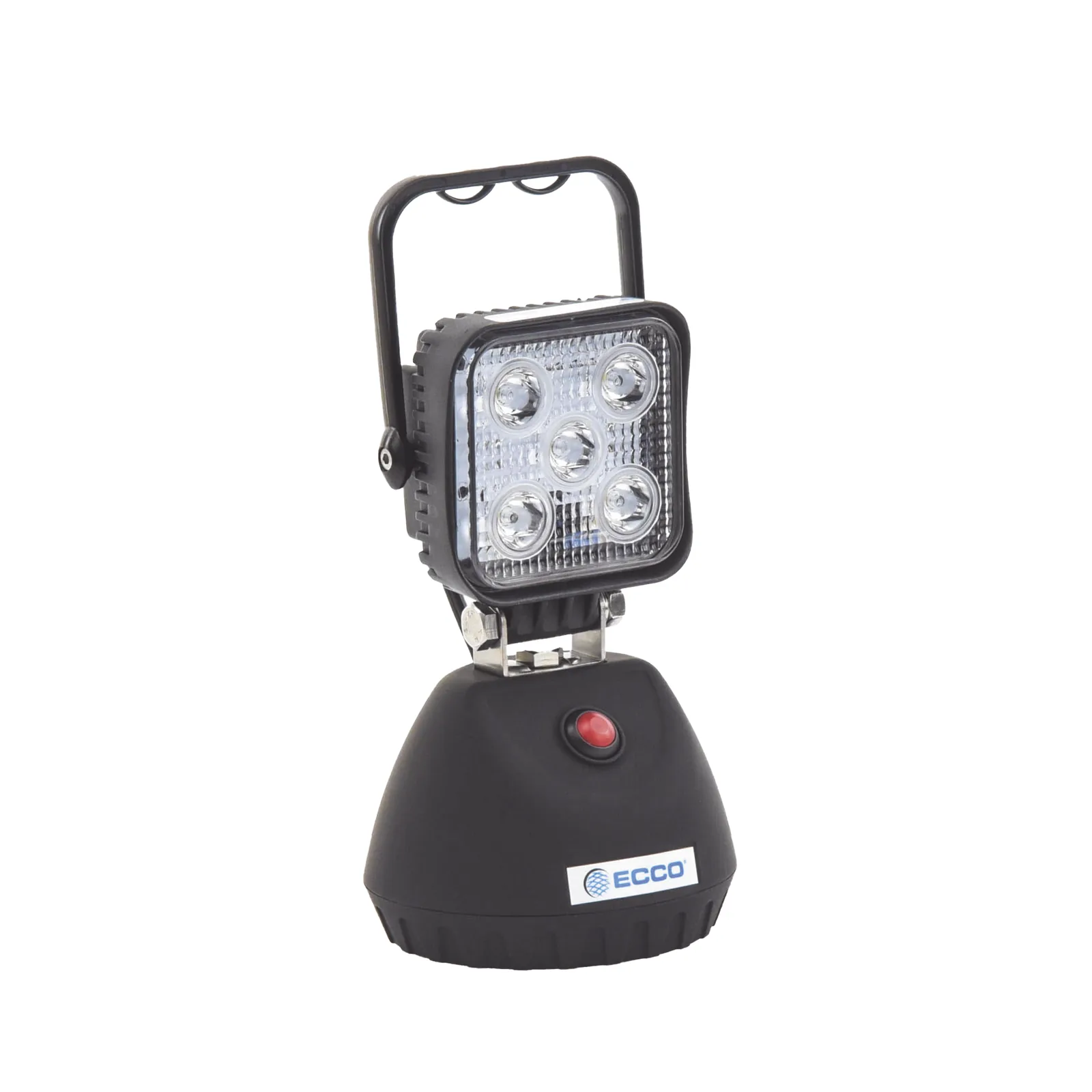 Luz de Trabajo Recargable de 5 LED, 650 Lumenes, Color Negro, Base Magnetica