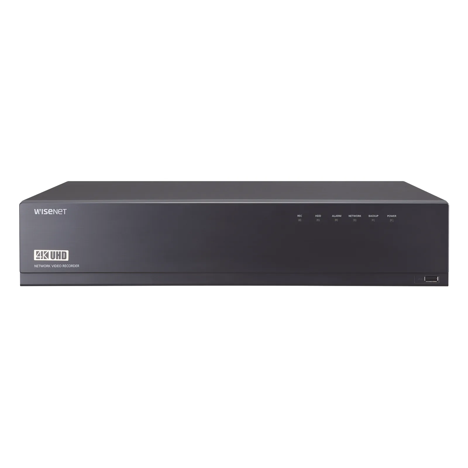 NVR de 16 canales / 12MP / Hasta 4 Discos Duros (Incluye 12TB) / Switch PoE+ 16 puertos / Wisenet P2P / H.265 & WiseStream