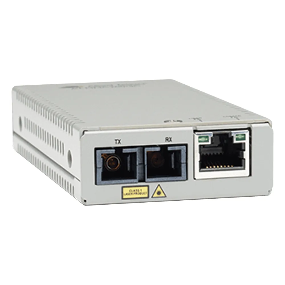 Convertidor de medios Fast Ethernet a fibra óptica, conector SC, multimodo (MMF), distancia hasta 2 km