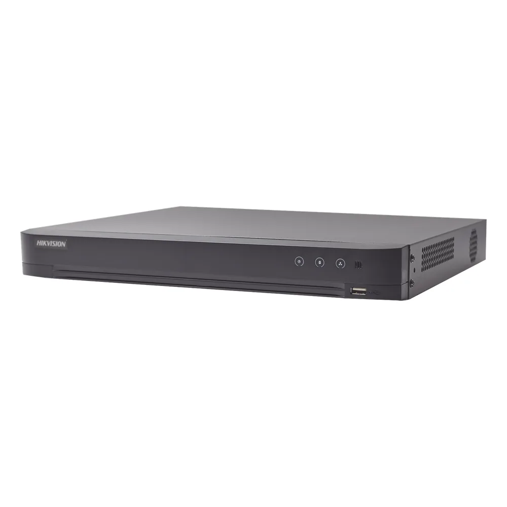 (ACUSENSE / Evita Falsas Alarmas) DVR 4 Megapixel / 16 Canales TURBOHD + 8 Canales IP / 1 Bahía de Disco Duro / Audio por Coaxitron / Salida de Vídeo en Full HD