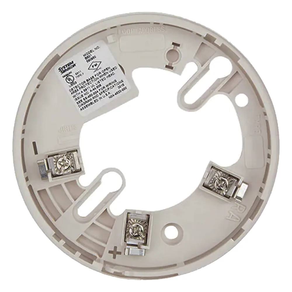 Base de conexión de 4 pulgadas para detector de humo inteligente direccionable, función antivandálica, color marfil
