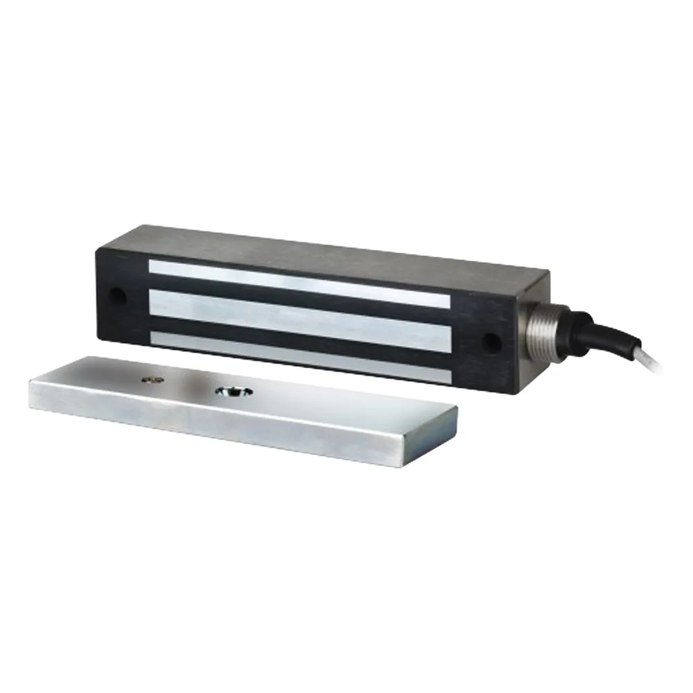 Chapa Magnética 600 Lbs Para Uso en Exterior / IP65 / Con Cordón Armado 91 CM / UL /