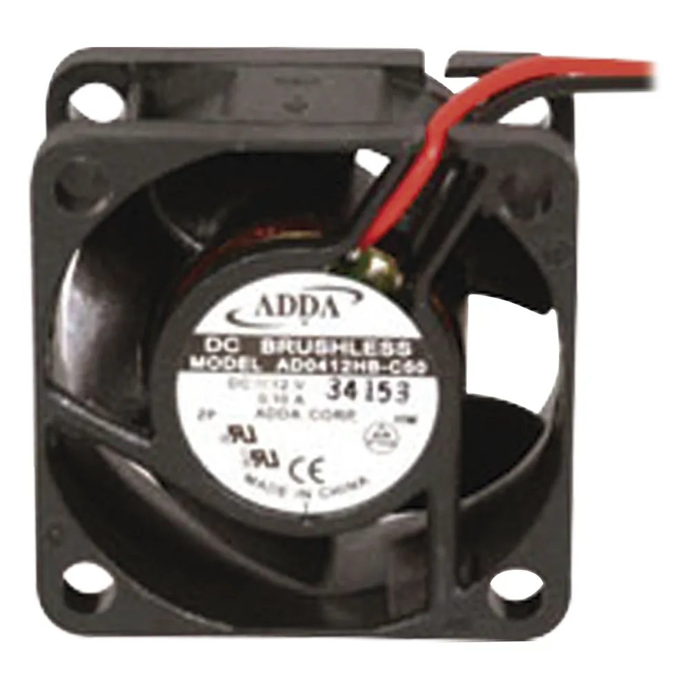 Ventilador Axial, sin Escobillas de 40 X 40 X 20 mm, Rodamiento de Baleros, Cables de 30 cm, 12 Vcc, 100 mA, 8.8 CFM.