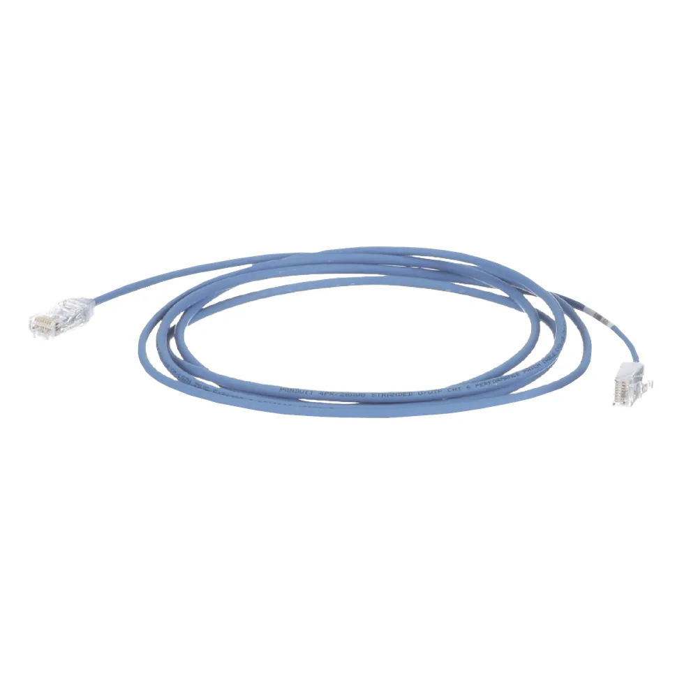 Cable de Parcheo TX6, UTP Cat6, Diámetro Reducido (28AWG), Color Azul, 13.72 Metros (45 Pies)
