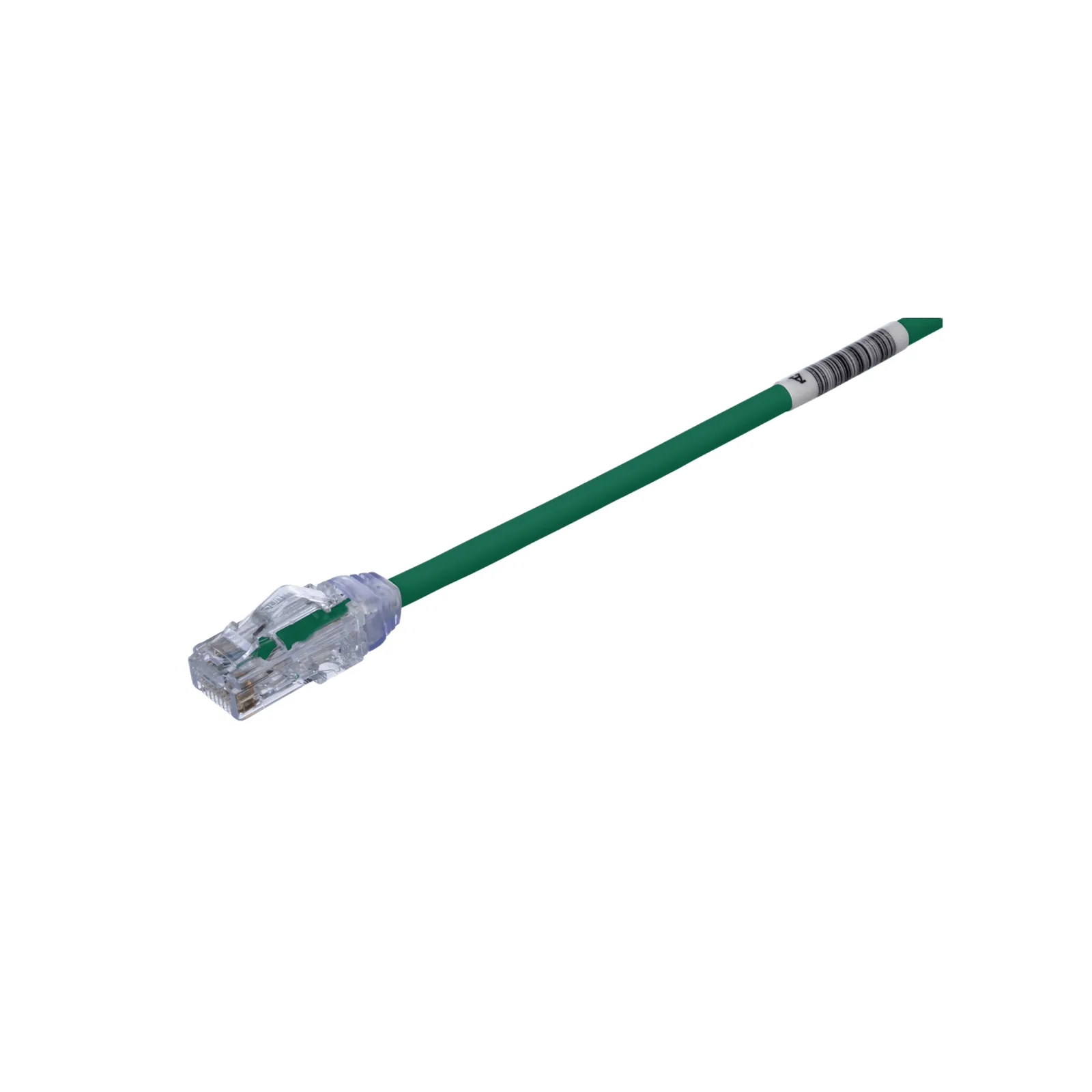 Cable de Parcheo UTP Cat6A, CM/LSZH, Diámetro Reducido (28AWG), Color Verde, 3.05 Metros (10 Pies)