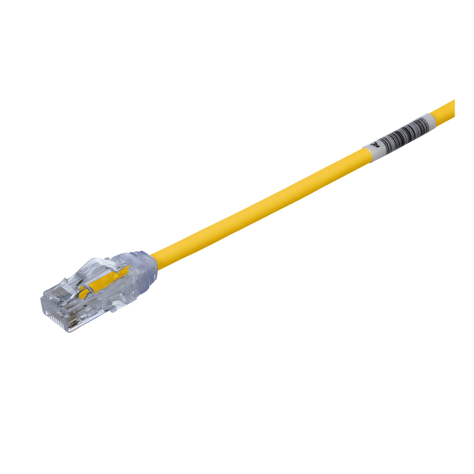 Cable de Parcheo UTP Cat6A, CM/LSZH, Diámetro Reducido (28AWG), Color Amarillo, 1.22 Metros (4 Pies)