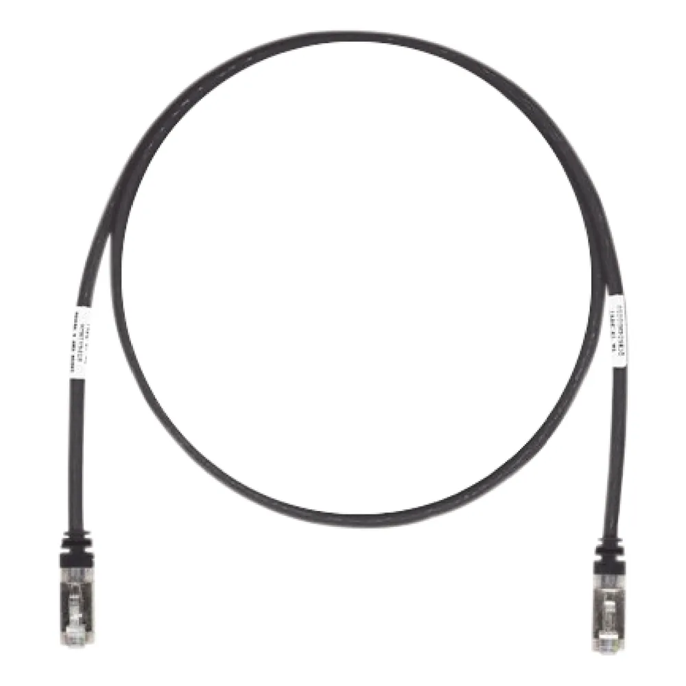 Patch Cord Cat6A, Blindado S/FTP, CM/LS0H, 10 Metros (32.81 Pies), Color Negro
