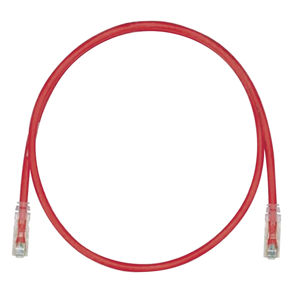 Cable de Parcheo TX6, UTP Cat6, 24 AWG, CM, Color Rojo, 1.52 Metros (5 Pies)
