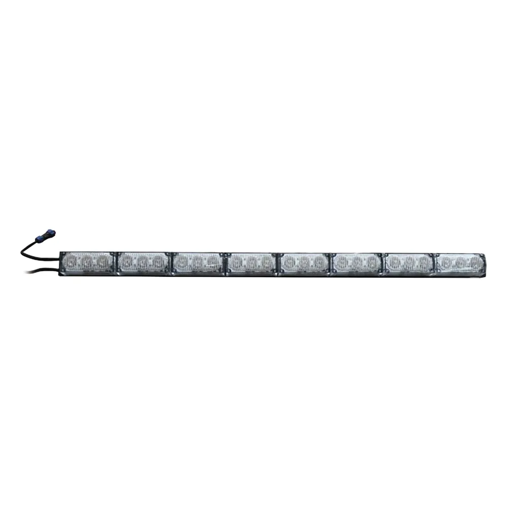 Barra de Luz de Advertencia con 8 Módulos Ámbar, ideal para el direccionamiento de tráfico