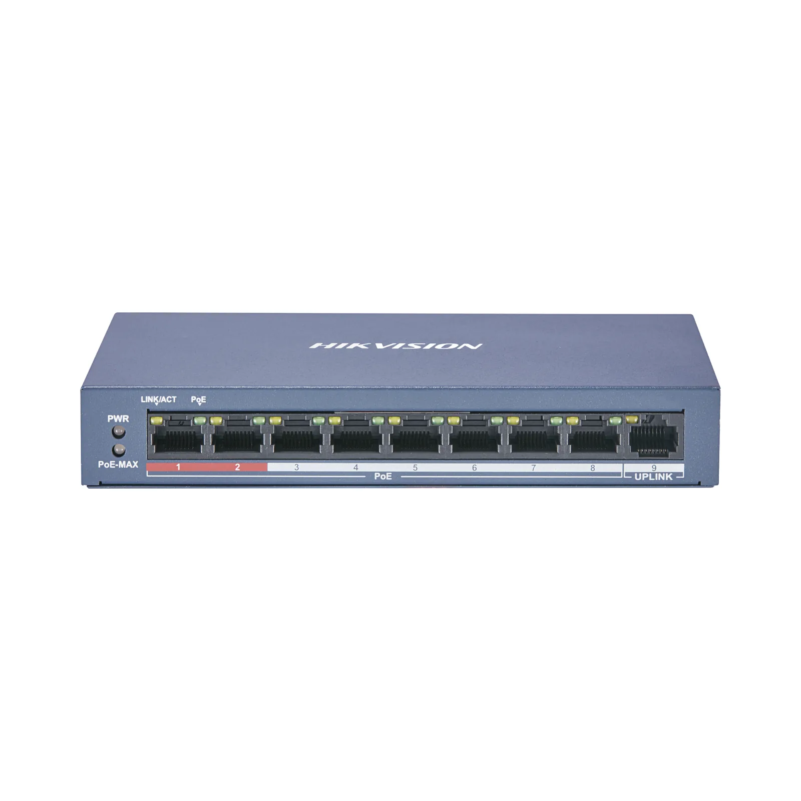 Switch PoE+ / No Administrable / 8 Puertos 10/100 Mbps PoE+ / 1 Puerto 100 Mbps Uplink / PoE hasta 250 metros / 60 W