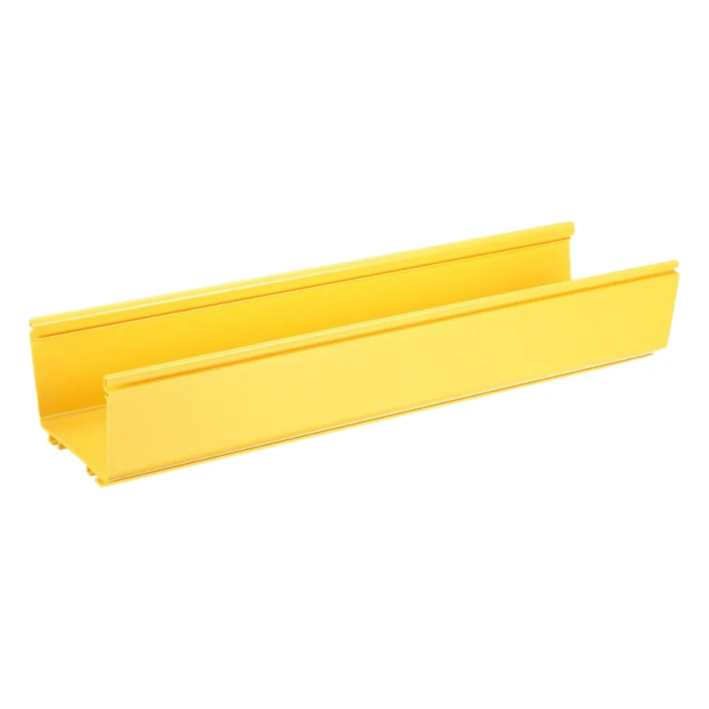 Canaleta FiberRunner™ 6X4, de PVC Rígido, Color Amarillo, 1.8 m de Largo