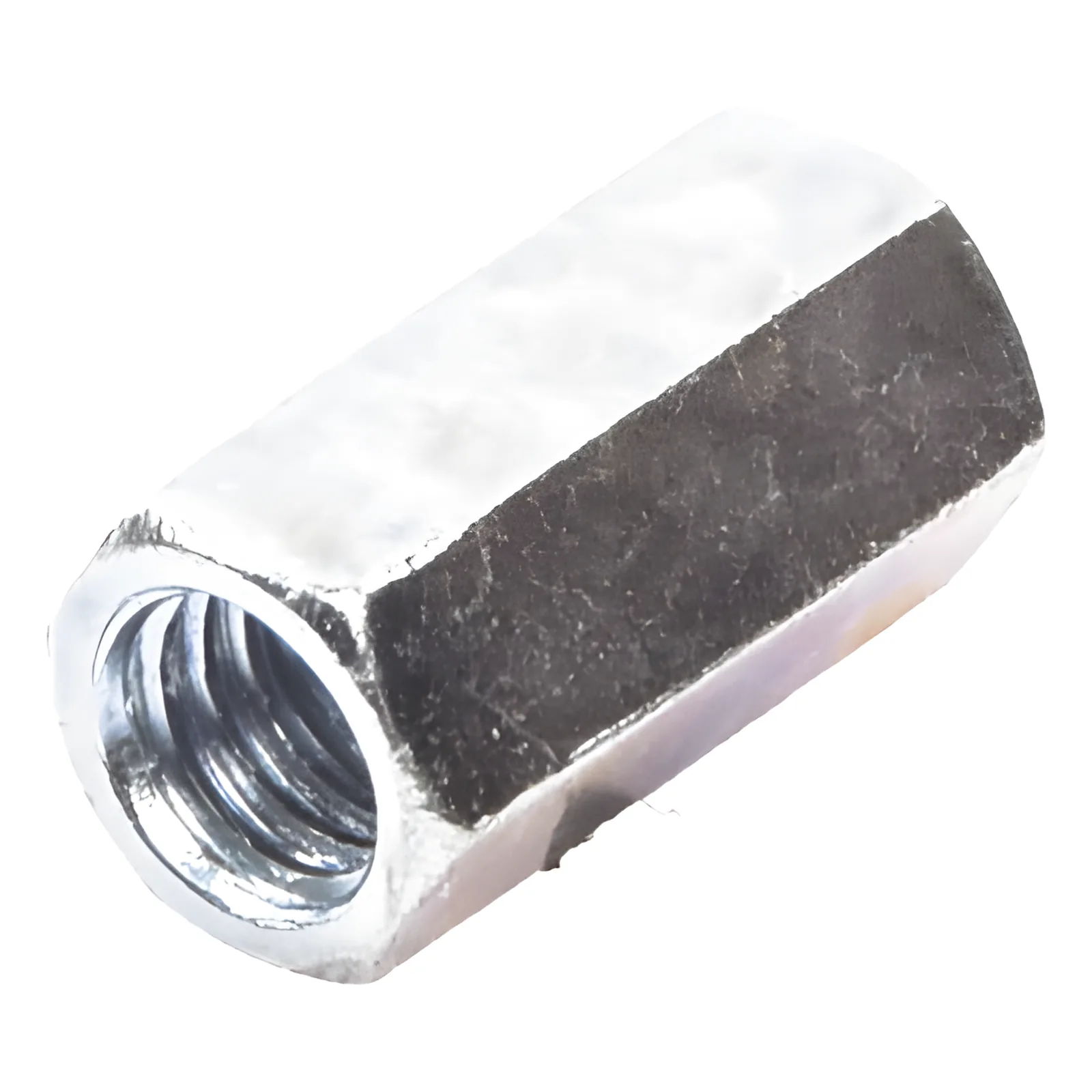 Cople hexagonal roscado cuerda máquina galvanizado d 9.5 mm (3/8")