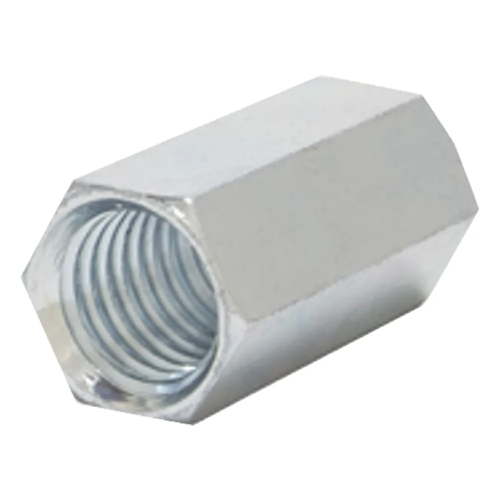 Cople hexagonal roscado cuerda máquina galvanizado de 15.9 mm (5/8")