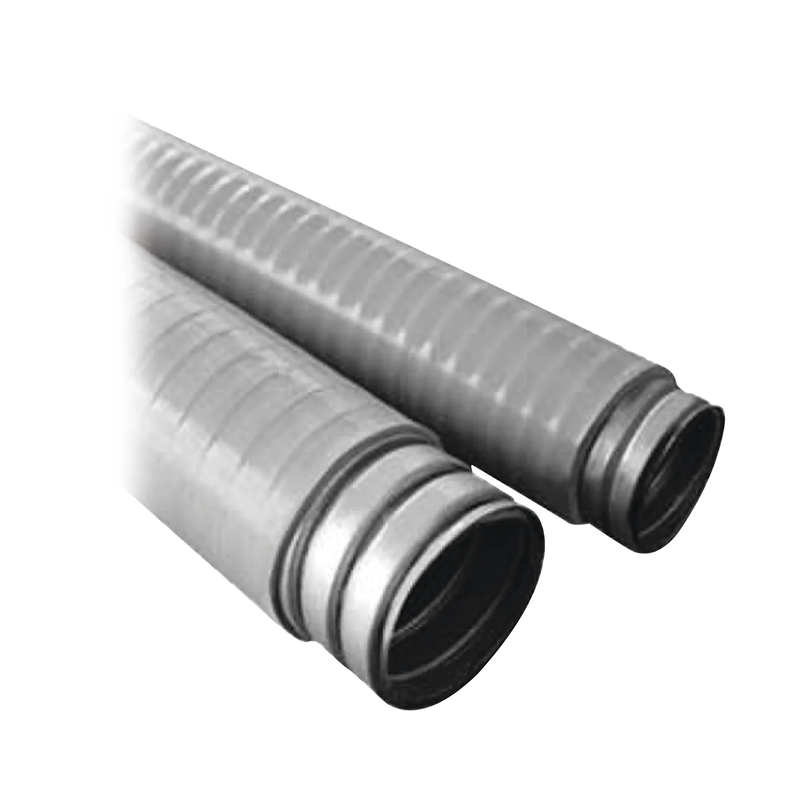 Tubo Flexible tipo Liquidtight de 1 1/2" (38 mm). Acero + Forro PVC. Rollo de 30 Metros.
