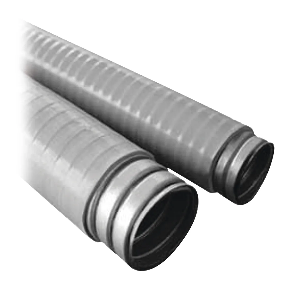 Tubo Flexible tipo Liquidtight de 2 1/2" (63 mm). Acero + Forro PVC. Rollo de 10 Metros.